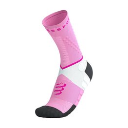 COMPRESSPORT Șosete clasice de ciclism - ULTRA TRAIL SOCKS V2.0 - roz