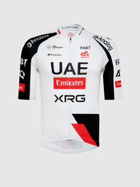 PISSEI Tricou de ciclism cu mânecă scurtă - UAE TEAM EMIRATES - XRG 2026 REPLICA - alb/negru/roșu