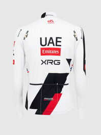 PISSEI Tricou de ciclism cu mânecă lungă de vară - UAE TEAM EMIRATES - XRG 2026 REPLICA - alb/roșu/negru
