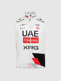 PISSEI Vestă de ciclism - UAE TEAM EMIRATES 2026 REPLICA - alb/roșu/negru