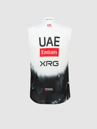 PISSEI Vestă de ciclism - UAE TEAM EMIRATES 2025 - alb/negru