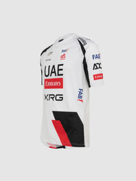 PISSEI Tricou de ciclism cu mânecă scurtă - UAE TEAM EMIRATES - XRG 2026  - alb/negru/roșu