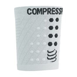 COMPRESSPORT brăţara împotriva transpiraţiei - RACING SWEATBANDS - alb