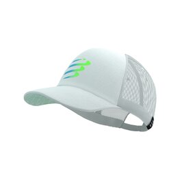 COMPRESSPORT Șapcă de ciclism - TRUCKER CUP - alb/albastru/verde