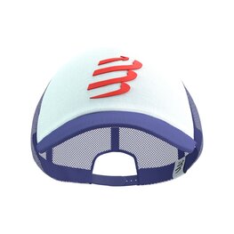 COMPRESSPORT Șapcă de ciclism - TRUCKER CUP - albastru/alb