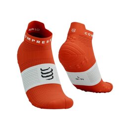 COMPRESSPORT Șosete de gleznă de ciclism - PRO RACING SOCKS V4.0 RUN - roșu