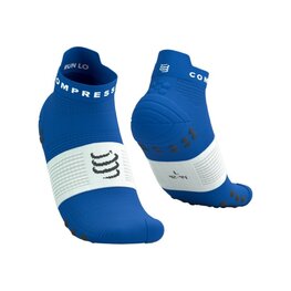COMPRESSPORT Șosete de gleznă de ciclism - PRO RACING SOCKS V4.0 RUN - albastru