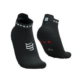 COMPRESSPORT Șosete de gleznă de ciclism - PRO RACING SOCKS V4.0 RUN - negru