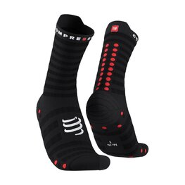 COMPRESSPORT Șosete clasice de ciclism - PRO RACING SOCKS V4.0 ULTRALIGHT RUN - negru