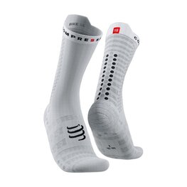 COMPRESSPORT Șosete clasice de ciclism - PRO RACING SOCKS V4.0 ULTRALIGHT BIKE - gri