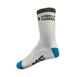 ROSTI Șosete clasice de ciclism - AG2R 2019  - alb