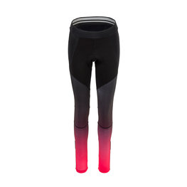 AGU Pantaloni de ciclism lungi fără bretele - PRIME GRADIENT LADY - negru/bordo