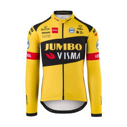 AGU Tricou de cilism pentru iarnă cu mânecă lungă - JUMBO-VISMA 2020 - negru/galben