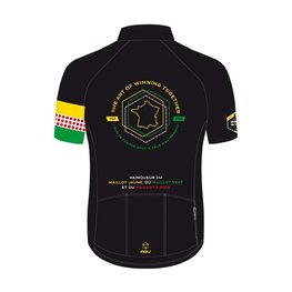 AGU Tricou de ciclism cu mânecă scurtă - JUMBO-VISMA 2022 - negru