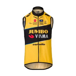 AGU Vestă de ciclism - JUMBO-VISMA 2023 - negru/galben