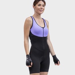 ALÉ Salopetă de ciclism - CLASSICO RL 2.0 LADY - negru/mov