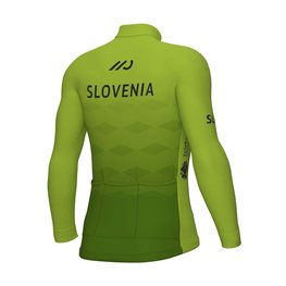 ALÉ Tricou de cilism pentru iarnă cu mânecă lungă - SLOVENIA NATIONAL 23 - verde