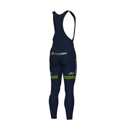ALÉ Pantaloni de ciclism lungi cu bretele - SLOVENIA NATIONAL 23 - albastru/verde