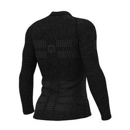 ALÉ Tricou de ciclism cu mânecă lungă - SEAMLESS WOOL - gri