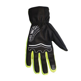 ALÉ Mănuși cu degete lungi de ciclism - WINTER - galben/negru