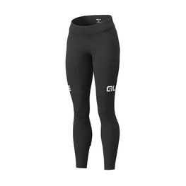 ALÉ Pantaloni de ciclism lungi fără bretele - BLEND LADY WINTER - alb/negru