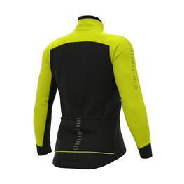 ALÉ Jachetă termoizolantă de ciclism - FONDO WINTER - negru/galben