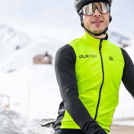 ALÉ Jachetă termoizolantă de ciclism - FONDO 2.0 PRAGMA - galben/negru
