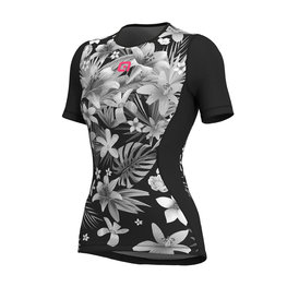 ALÉ Tricou de ciclism cu mânecă scurtă - SARTANA LADY  - negru/alb
