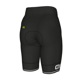 ALÉ Pantaloni scurți de ciclism fără bretele - CORSA - alb/negru