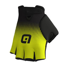 ALÉ Mănuși de ciclism fără degete - DOTS  - galben/negru