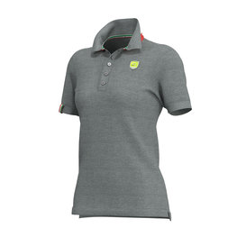 ALÉ Tricou de ciclism cu mânecă scurtă - POLO LADY - gri