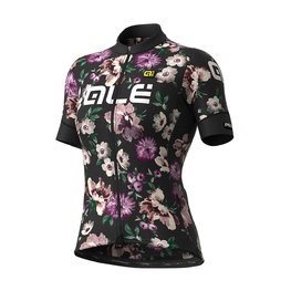 ALÉ Tricou de ciclism cu mânecă scurtă - FIORI LADY - negru