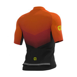 ALÉ Tricou de ciclism cu mânecă scurtă - DELTA - roșu/negru/portocaliu