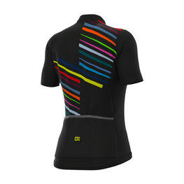 ALÉ Tricou de ciclism cu mânecă scurtă - FLASH LADY - negru