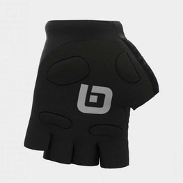 ALÉ Mănuși de ciclism fără degete - AIR - alb/negru