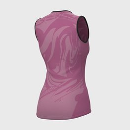 ALÉ Tricou de ciclism fără mâneci - ETESIA LADY - roz