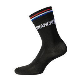 BIANCHI MILANO Șosete clasice de ciclism - BOLCA - negru
