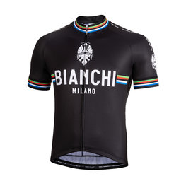 BIANCHI MILANO Tricou de ciclism cu mânecă scurtă - NEW PRIDE - alb/negru