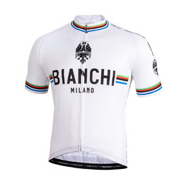 BIANCHI MILANO Tricou de ciclism cu mânecă scurtă - NEW PRIDE - negru/alb