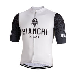 BIANCHI MILANO Tricou de ciclism cu mânecă scurtă - PEDASO - negru/alb