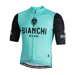 BIANCHI MILANO Tricou de ciclism cu mânecă scurtă - PEDASO - negru/albastru