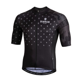 BIANCHI MILANO Tricou de ciclism cu mânecă scurtă - SAVIGNANO - negru