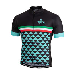 BIANCHI MILANO Tricou de ciclism cu mânecă scurtă - CODIGORO - negru