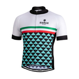 BIANCHI MILANO Tricou de ciclism cu mânecă scurtă - CODIGORO - alb