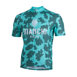 BIANCHI MILANO Tricou de ciclism cu mânecă scurtă - PRIOLO MTB - albastru