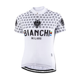 BIANCHI MILANO Tricou de ciclism cu mânecă scurtă - CROSIA LADY - alb/gri