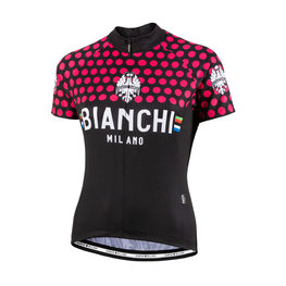 BIANCHI MILANO Tricou de ciclism cu mânecă scurtă - CROSIA LADY - roz/negru