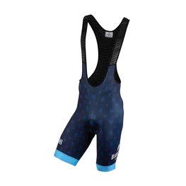 BIANCHI MILANO Pantaloni scurți de ciclism fără bretele - PALIZZI - negru/albastru deschis