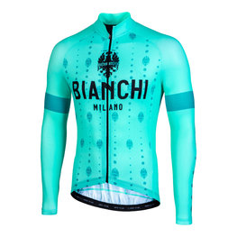 BIANCHI MILANO Tricou de ciclism cu mânecă lungă de vară - PERTICARA - verde