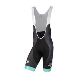 BIANCHI MILANO Pantaloni scurți de ciclism cu bretele - POMA - negru